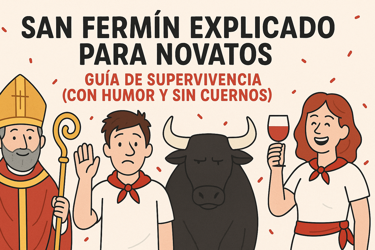 San Fermín explicado para novatos: guía de supervivencia (con humor y sin cuernos)